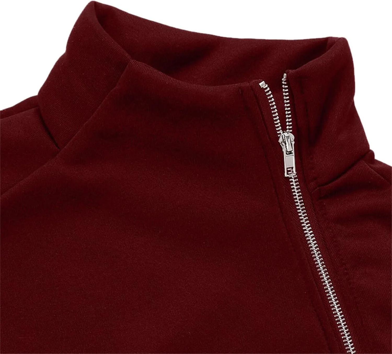 JEsilunmaMY Slim Fit Turtleneck Sweatshirt for Women Zip Irregular Hem Pullover with Thumb Hole Casual Mock Neck Sweater Tops