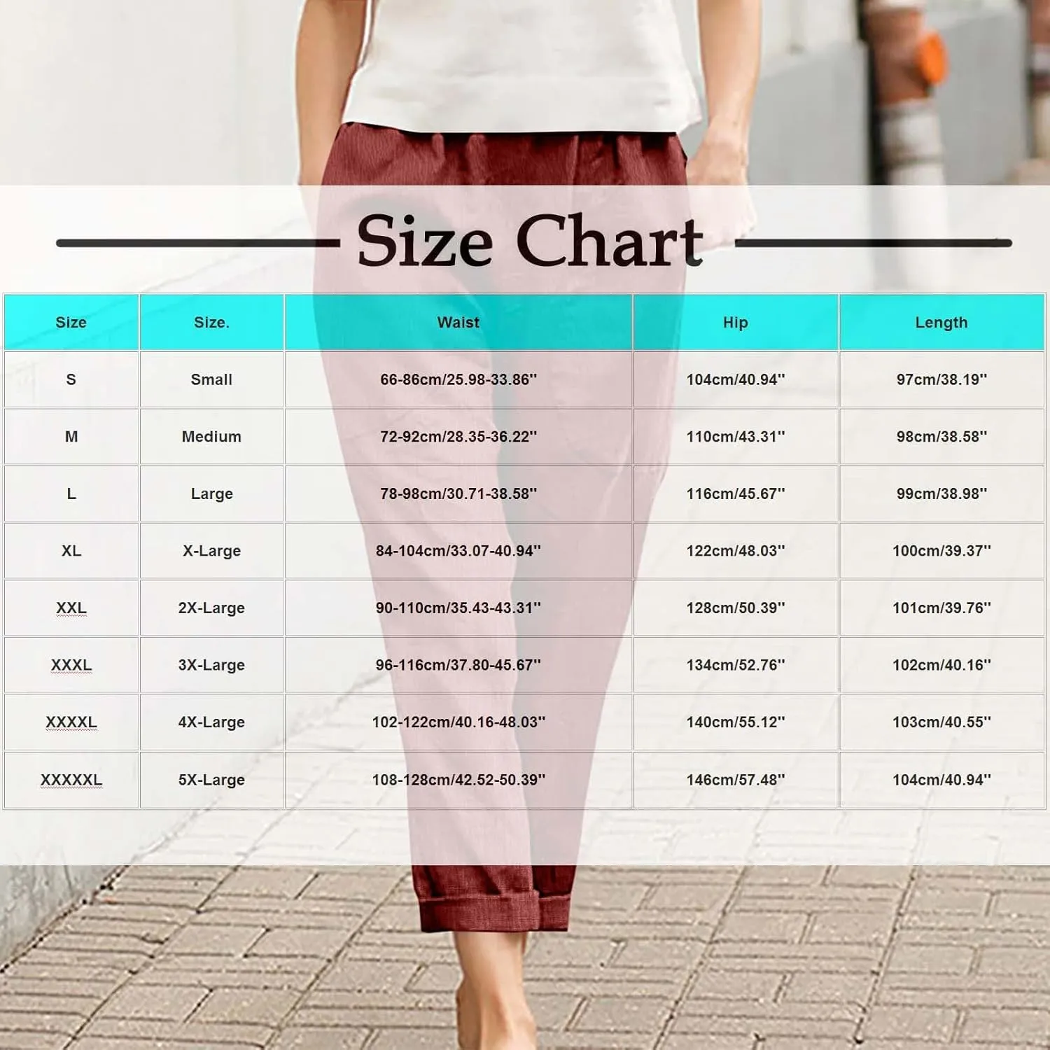 JOAU Women Cotton Linen Pants Casual Summer 2025 Straight Wide Leg Loose Comfy Elastic High Waist Beach Trouser with Pockets