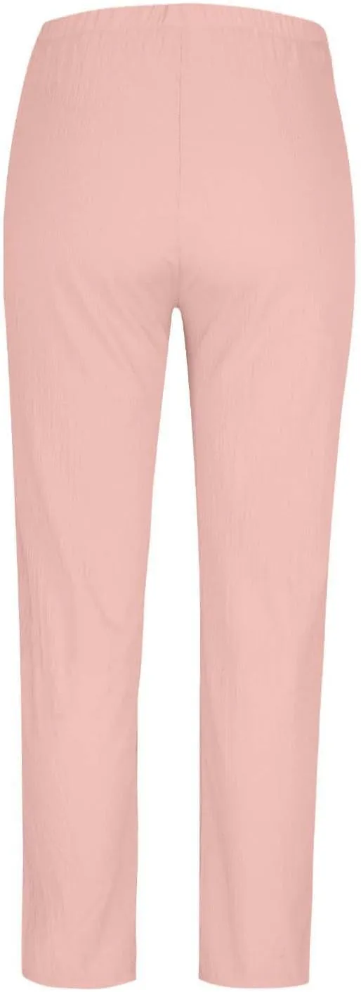 JOAU Women Cotton Linen Pants Casual Summer 2025 Straight Wide Leg Loose Comfy Elastic High Waist Beach Trouser with Pockets