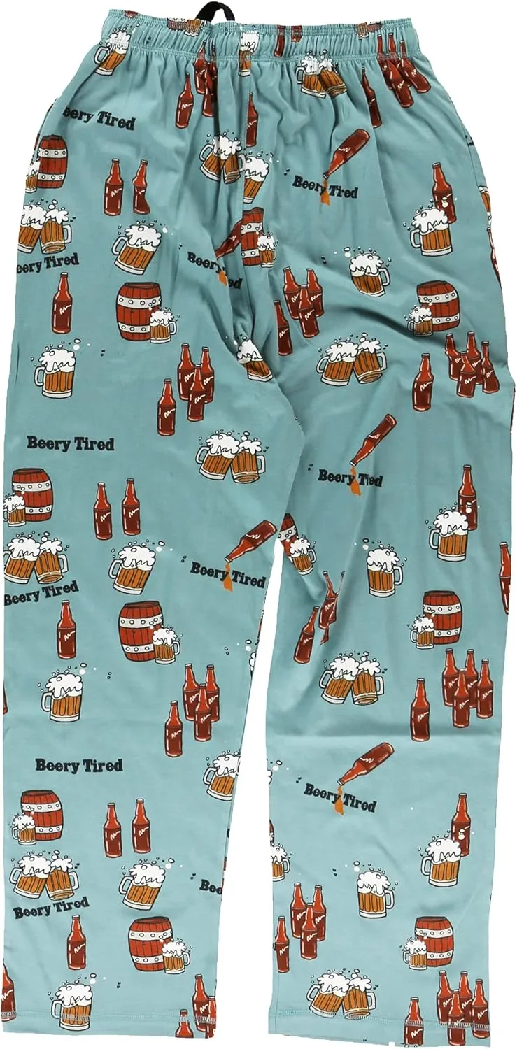 Lazy One Funny Ocean Pajama Pants For Men, Men's Separate Bottoms, Lounge Pants, Fishing PJs