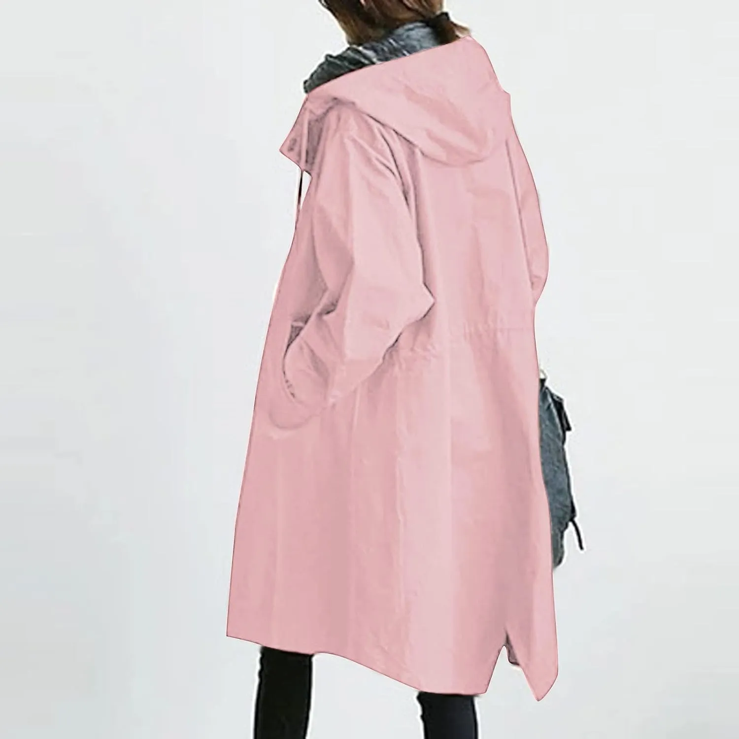LCMTWX Plus Size Winter Coats for Women Collar Printed Pocket Jacket Trench Coats for Women Fall Coats for Women Trendy