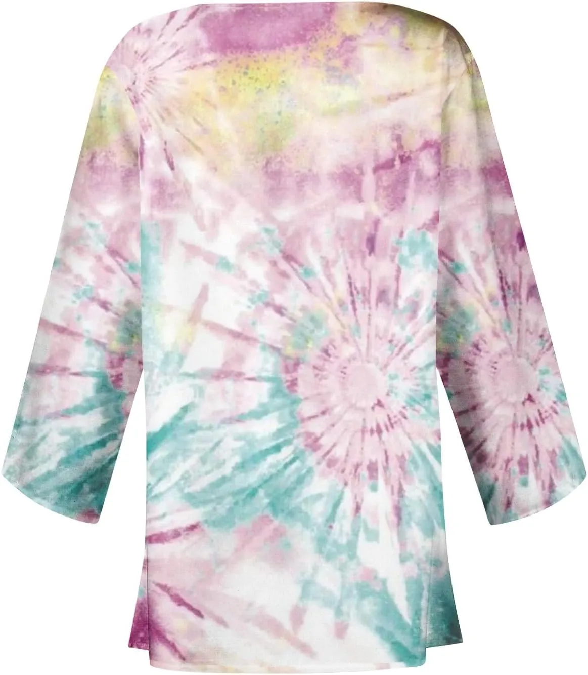 Lightweight Cardigans for Women 3/4 Sleeve Trendy Open Front Cardigan Floral Printed Comfy Dressy Cardigans