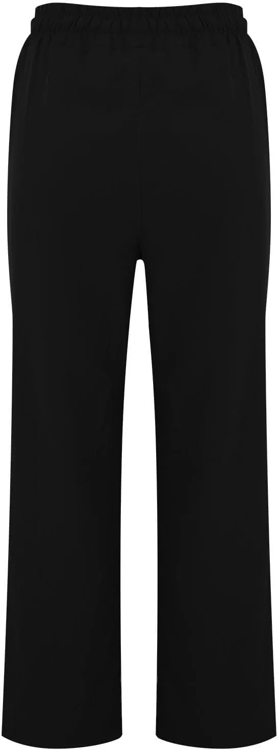 Linen Pants Women Plus Size Breathable Lightweight Cotton Straight Leg Pants Loose Fit Casual Summer Beach Trouser