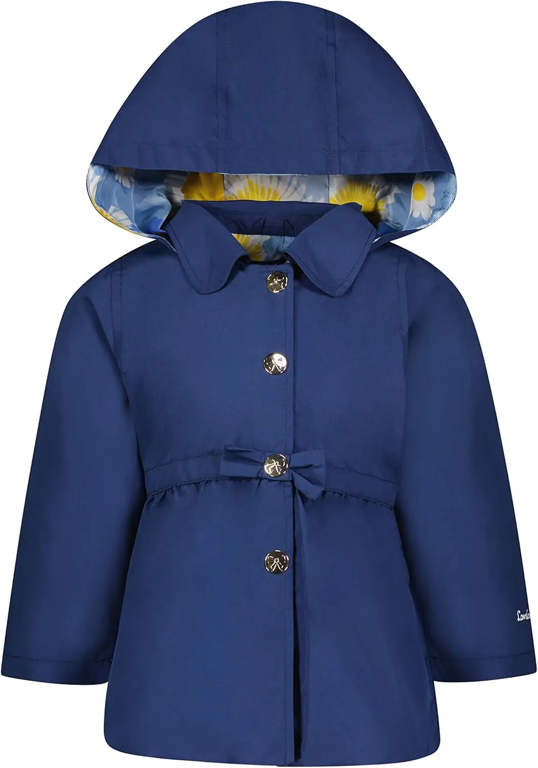 LONDON FOG Girls' Toddler Li'l Lightweight Trench Dress Coat