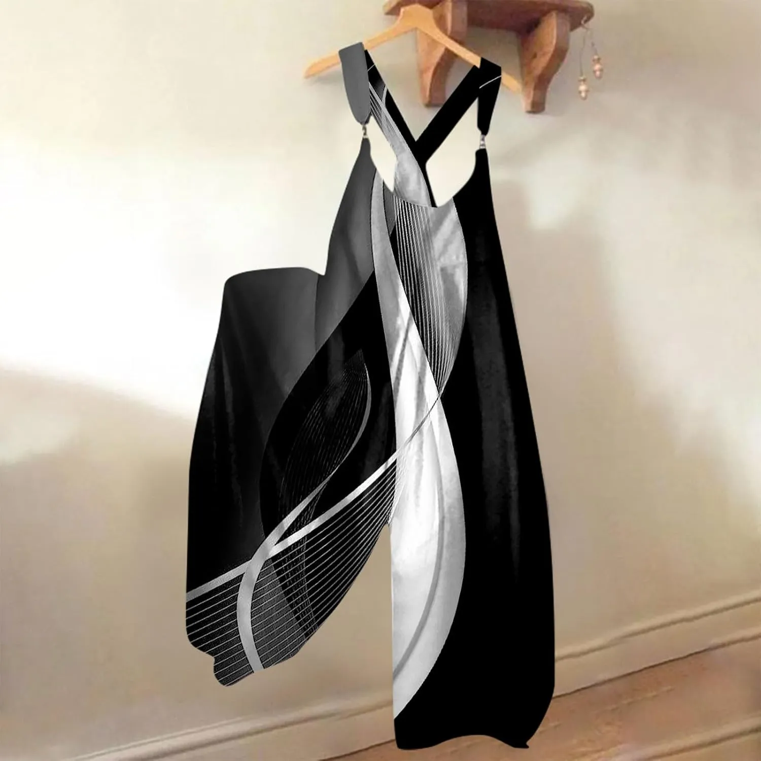 Loose Fit Pants for Women Fall Summer Linen Straight Leg Plain Long Leg Overalls Pants Rompers Women 2024 Fashion