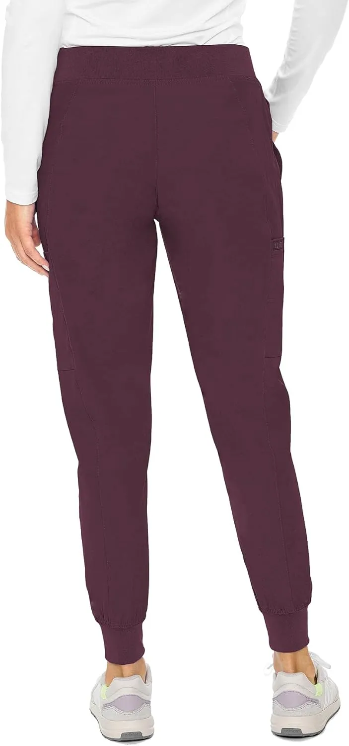 Med Couture Scrub Jogger Pants for Women, Seamed Bottoms with 4 Spacious Pockets MC8721