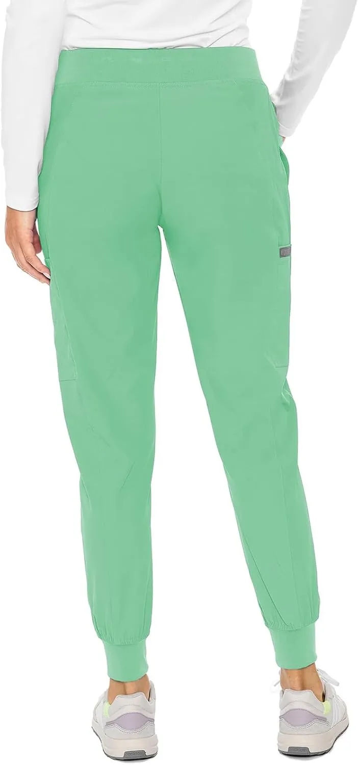 Med Couture Scrub Jogger Pants for Women, Seamed Bottoms with 4 Spacious Pockets MC8721