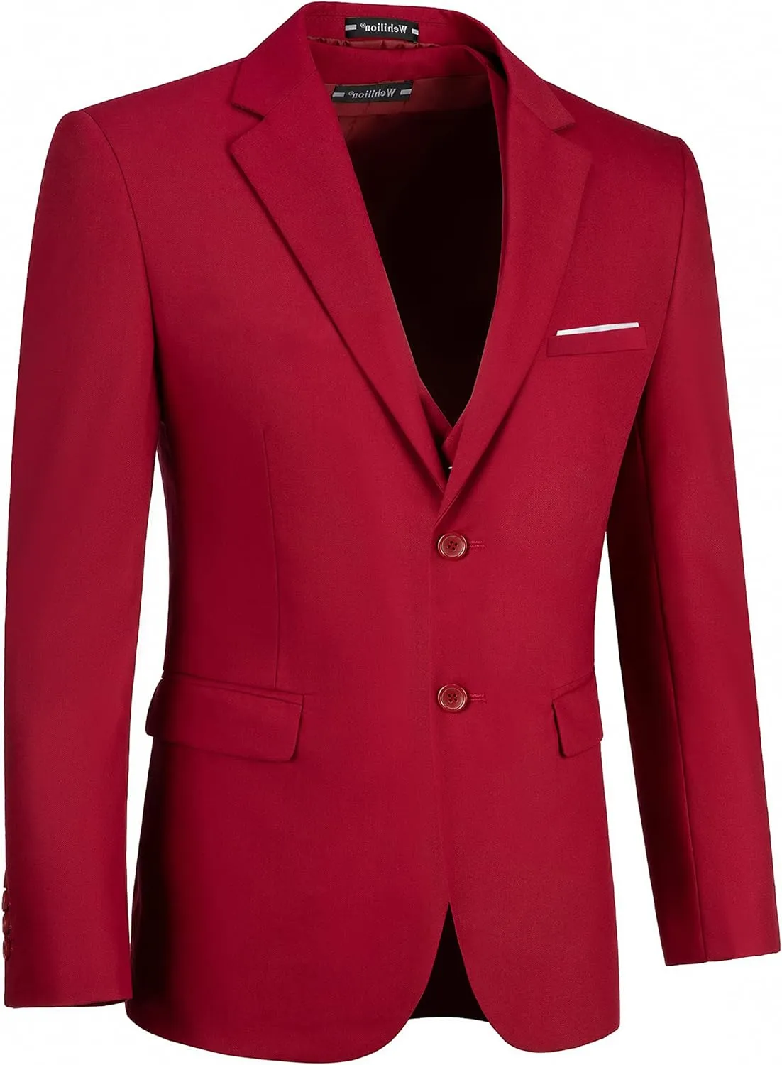 Men Suit Slim Fit 3 Piece Set Wedding Business Suits for Man Solid Formal Prom Tuxedo & Vest & Pants