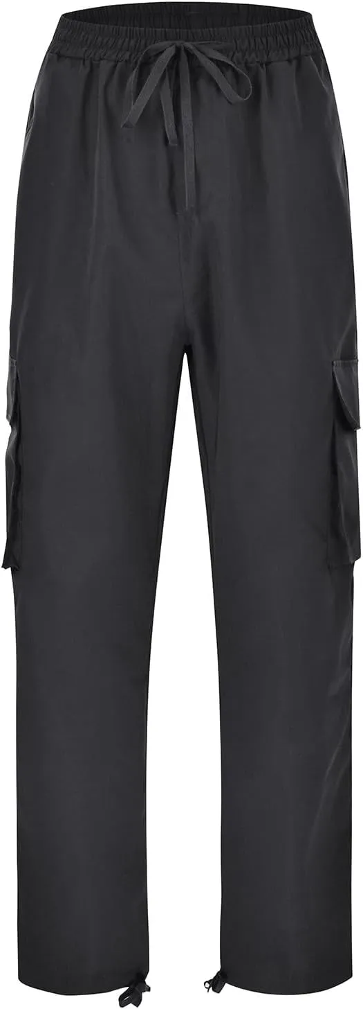 Men's Cargo Casual Sweatpants Multi-Pocket Durable Cargo Pants Casual Baggy Cargo Work Travel Pants Loose Fit Pants