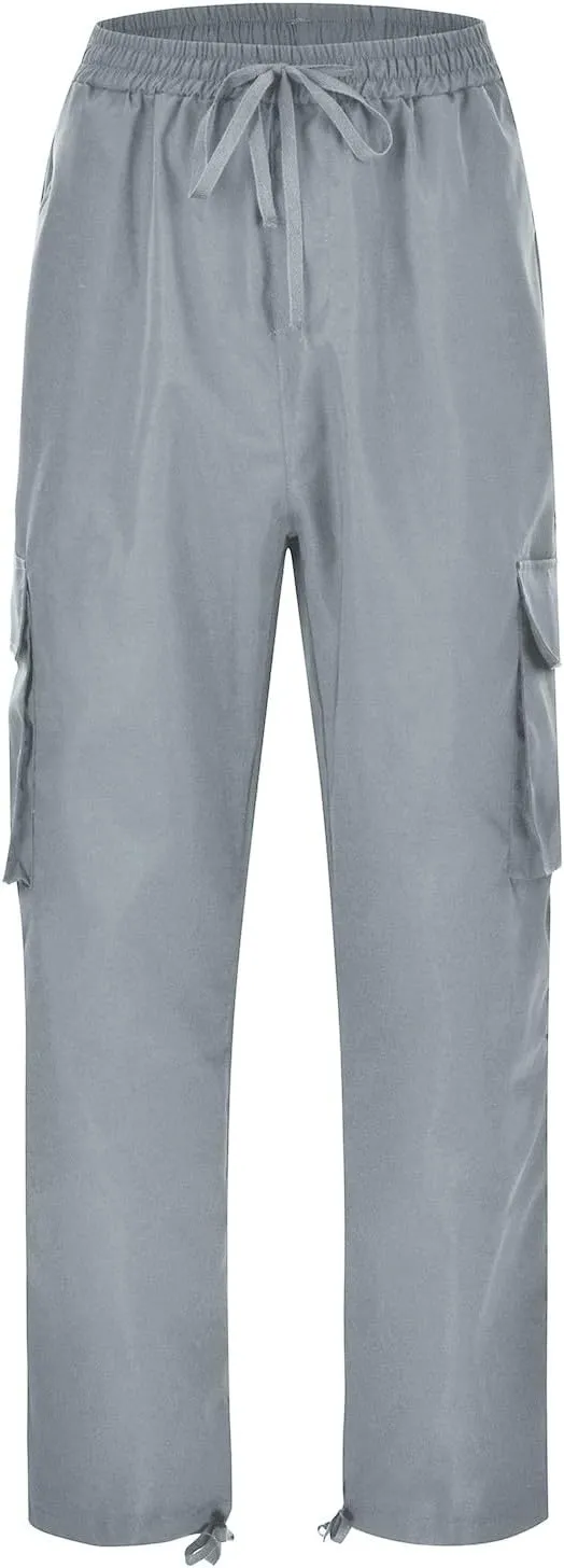 Men's Cargo Casual Sweatpants Multi-Pocket Durable Cargo Pants Casual Baggy Cargo Work Travel Pants Loose Fit Pants