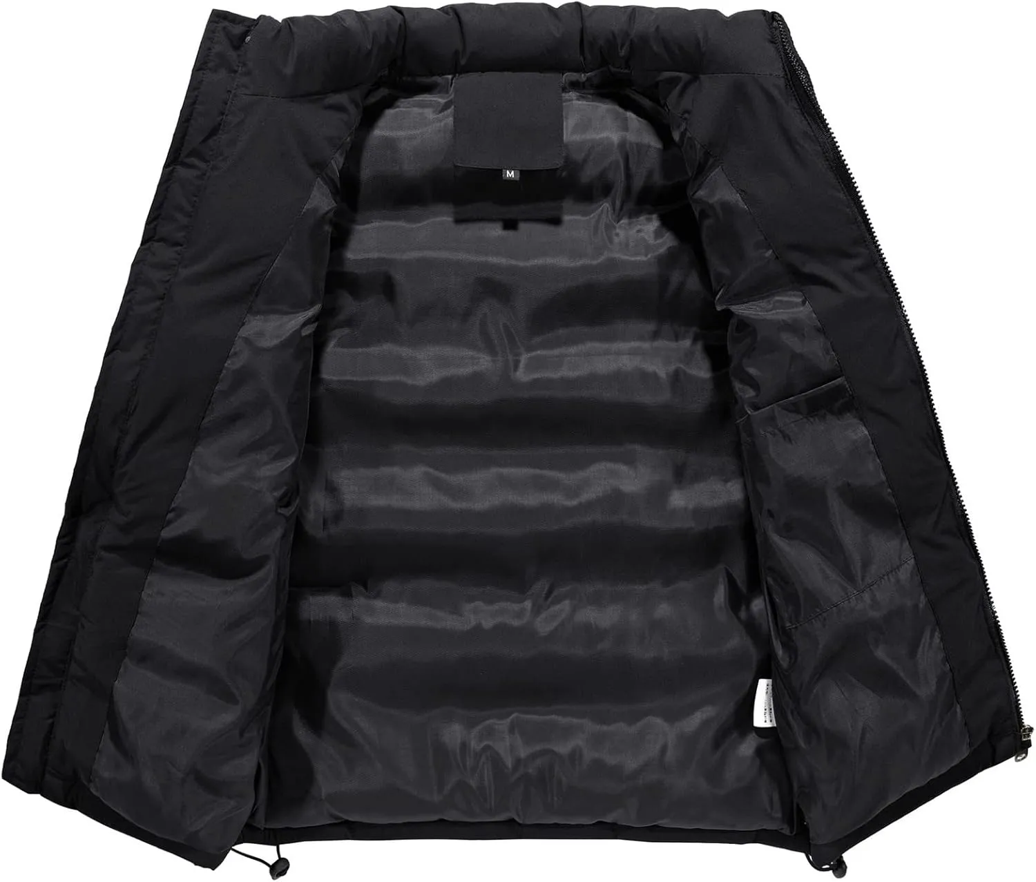 Men's Puffer Vest Casual Vest Winter Jacket With Pocket Solid Color Outdoor Vest Top Riding Skiing Fishing Puffy Vests, S-6XL