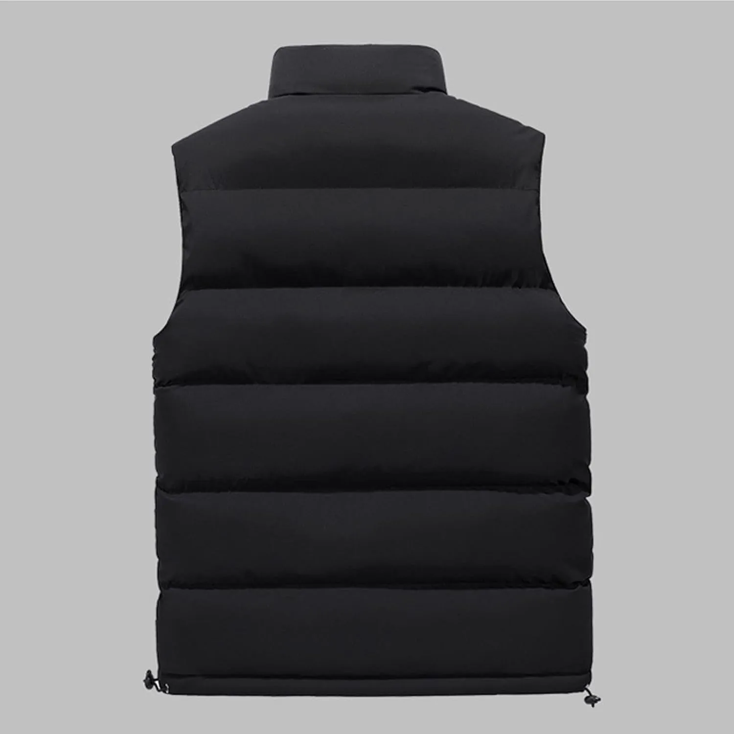 Men's Puffer Vest Casual Vest Winter Jacket With Pocket Solid Color Outdoor Vest Top Riding Skiing Fishing Puffy Vests, S-6XL