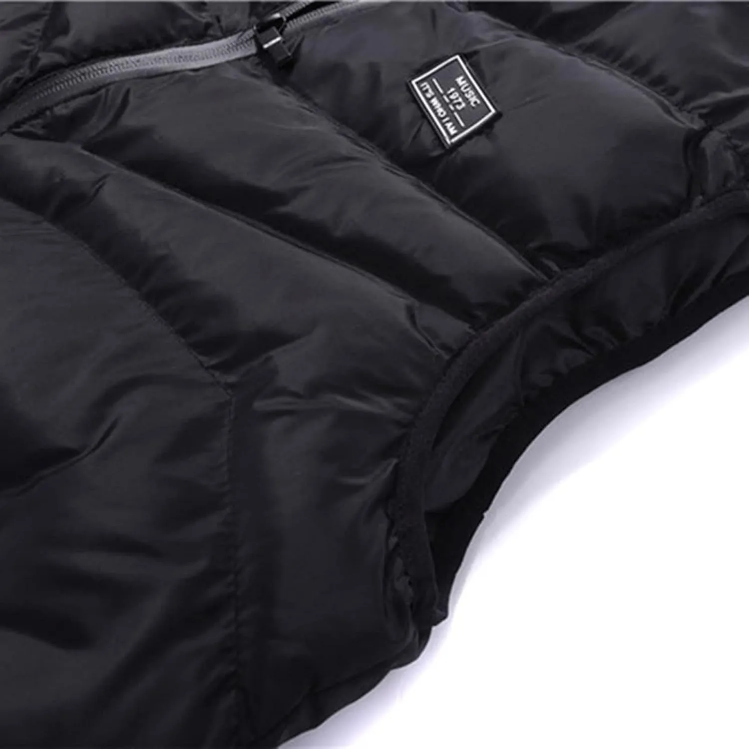 Men's Puffer Vest Casual Vest Winter Jacket With Pocket Solid Color Outdoor Vest Top Riding Skiing Fishing Puffy Vests, S-6XL