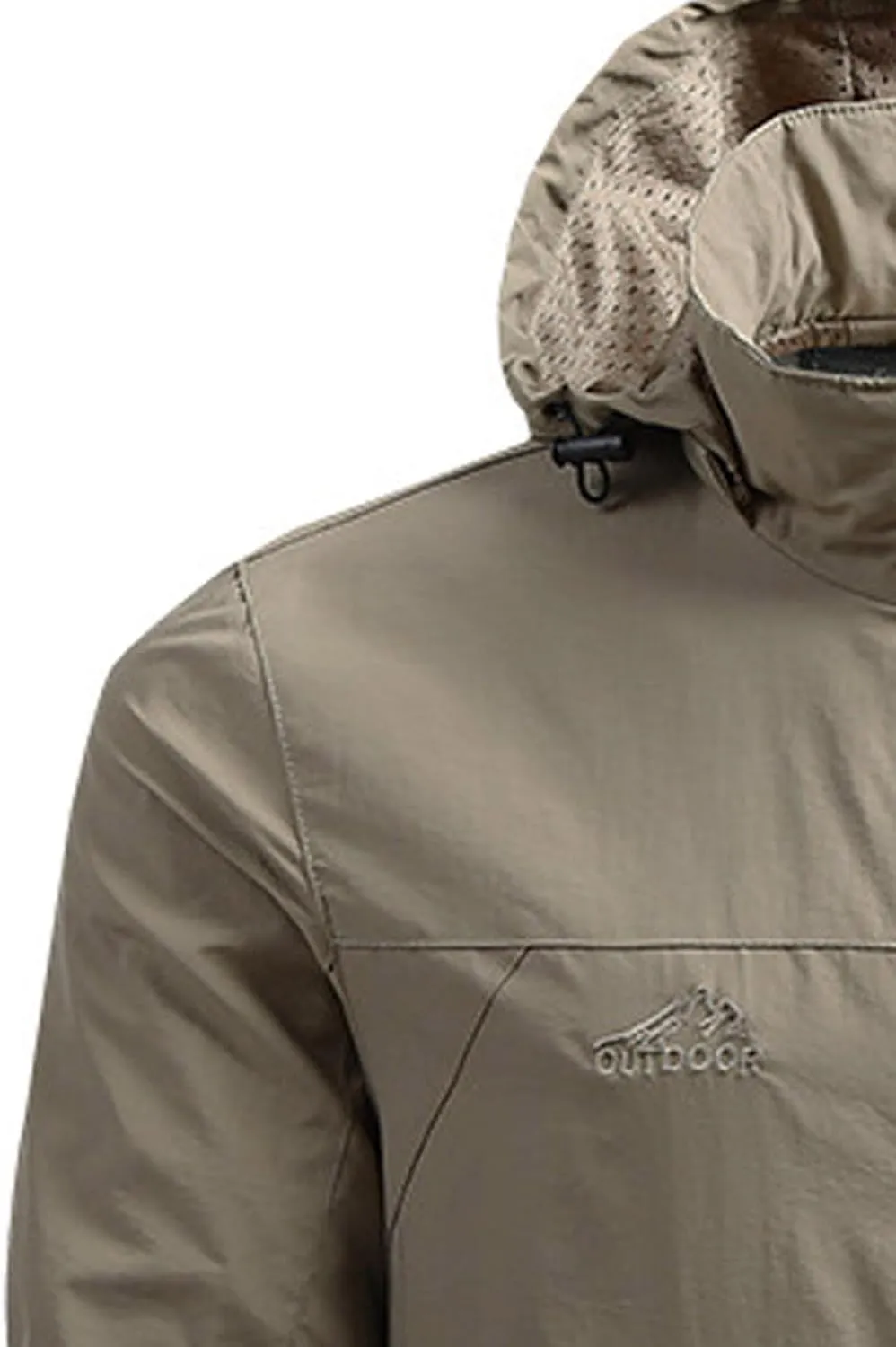 Mens Rain Jackets Waterproof with Hood Lightweight Mens Windbreaker Jackets Raincoat with Hood Fall Jackets