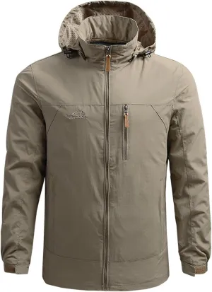 Mens Rain Jackets Waterproof with Hood Lightweight Mens Windbreaker Jackets Raincoat with Hood Fall Jackets