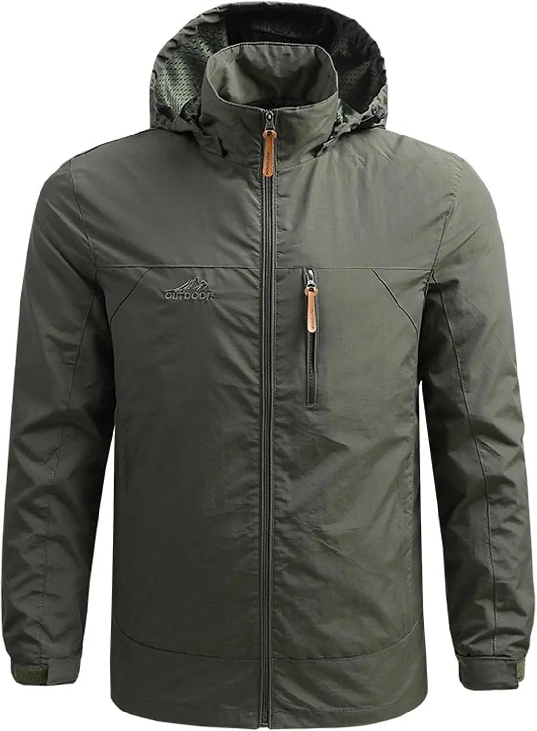 Mens Rain Jackets Waterproof with Hood Lightweight Mens Windbreaker Jackets Raincoat with Hood Fall Jackets