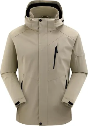 Mens Rain Jackets Waterproof with Hood Mens Windbreaker Jackets Performance Lightweight Winter Coats Fall Jackets
