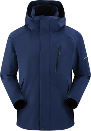 Mens Rain Jackets Waterproof with Hood Mens Windbreaker Jackets Performance Lightweight Winter Coats Fall Jackets