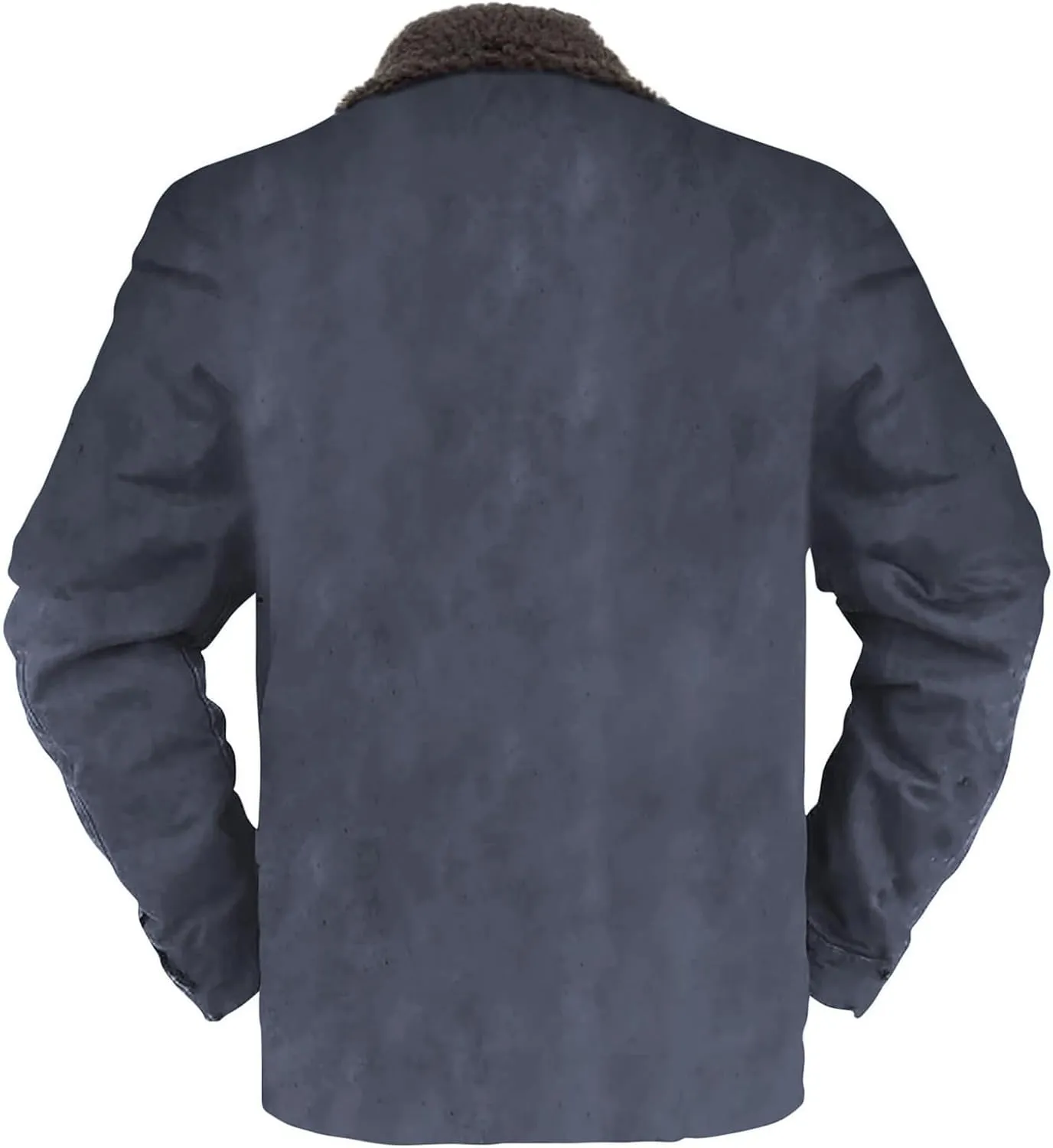 Mens Sherpa Jacket Fleece Line Western Plaid Flannel Zip Up Thickened Thermal Construction for Seeking Heavyweight