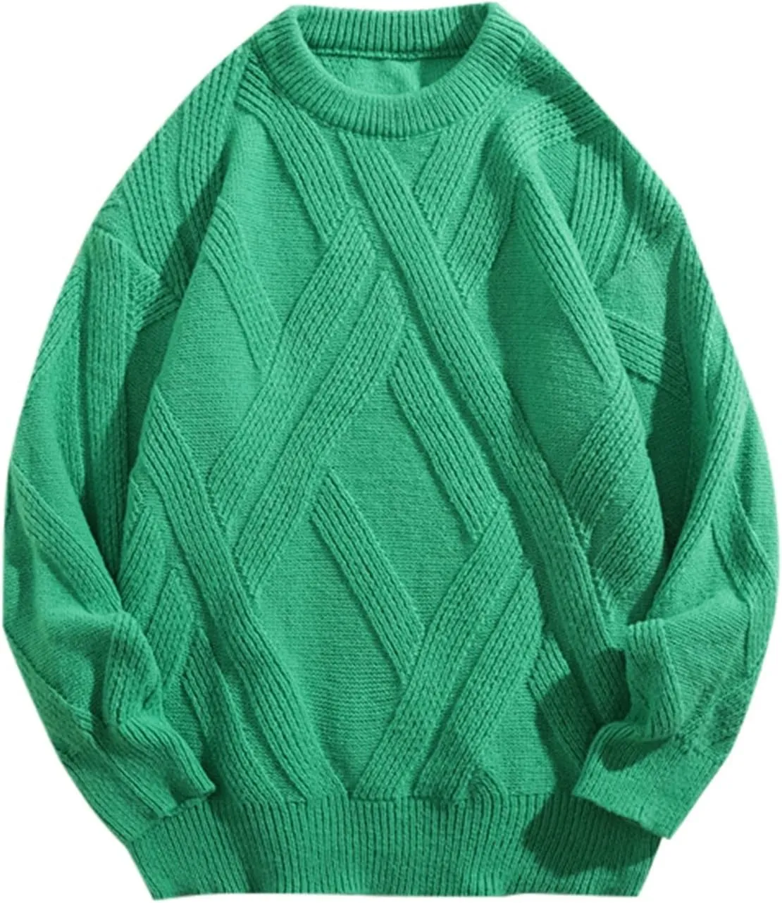 Men's Spring and Autumn Cardigan Warm Solid Color Trend Loose Sweater Knitwear Short Sweaters for Men