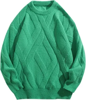 Men's Spring and Autumn Cardigan Warm Solid Color Trend Loose Sweater Knitwear Short Sweaters for Men