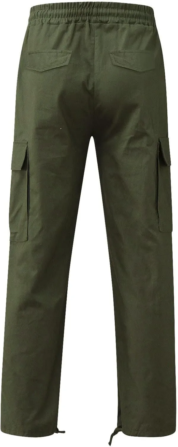 Mens Sweatpants with Pockets Big and Tall 2023 Fleece Cargo Pants for Men Joggers Mens Work Pants Gym Jogging Trousers