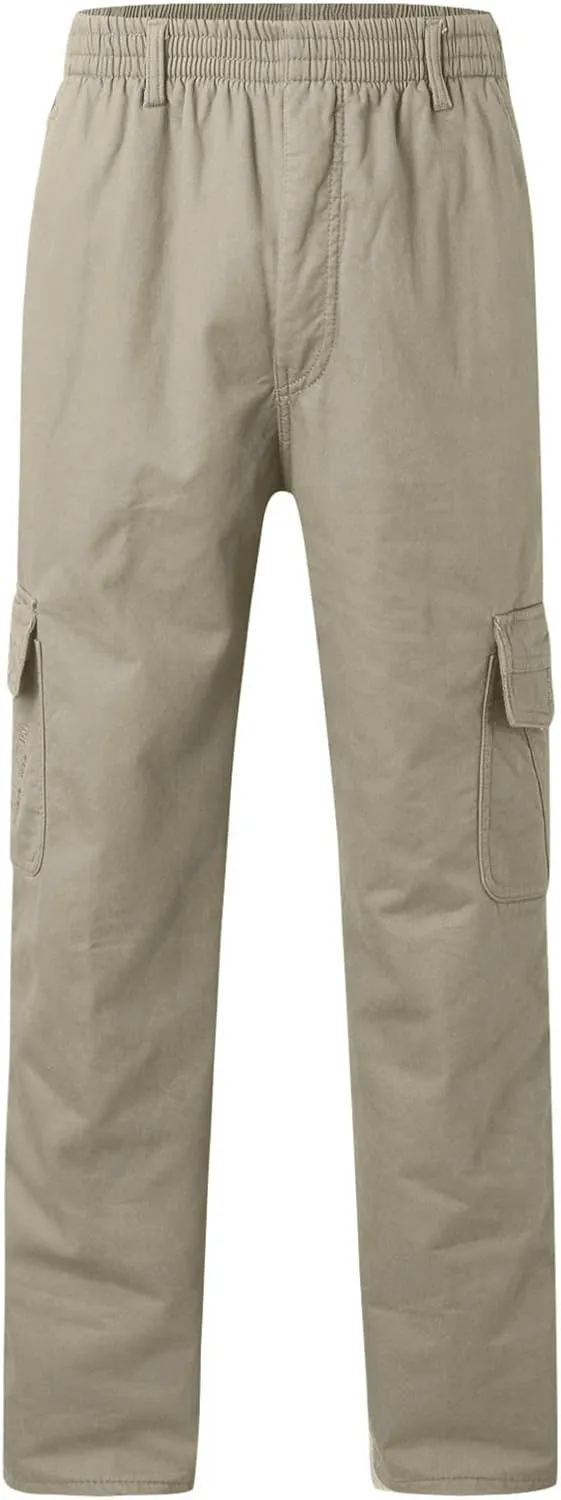 Mens Sweatpants with Pockets Big and Tall Men Casual Heavyweight Sweatpants Classic Fit Pockets Cargo Work Pants Wild