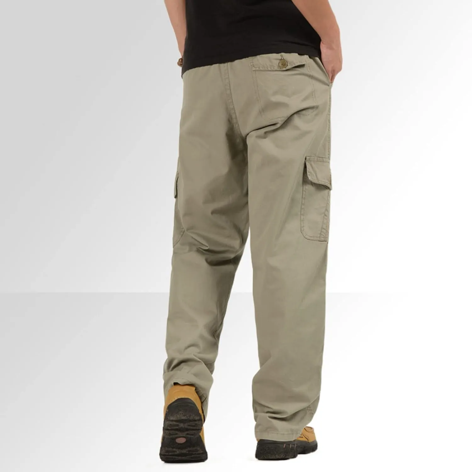 Mens Sweatpants with Pockets Big and Tall Men Casual Heavyweight Sweatpants Classic Fit Pockets Cargo Work Pants Wild