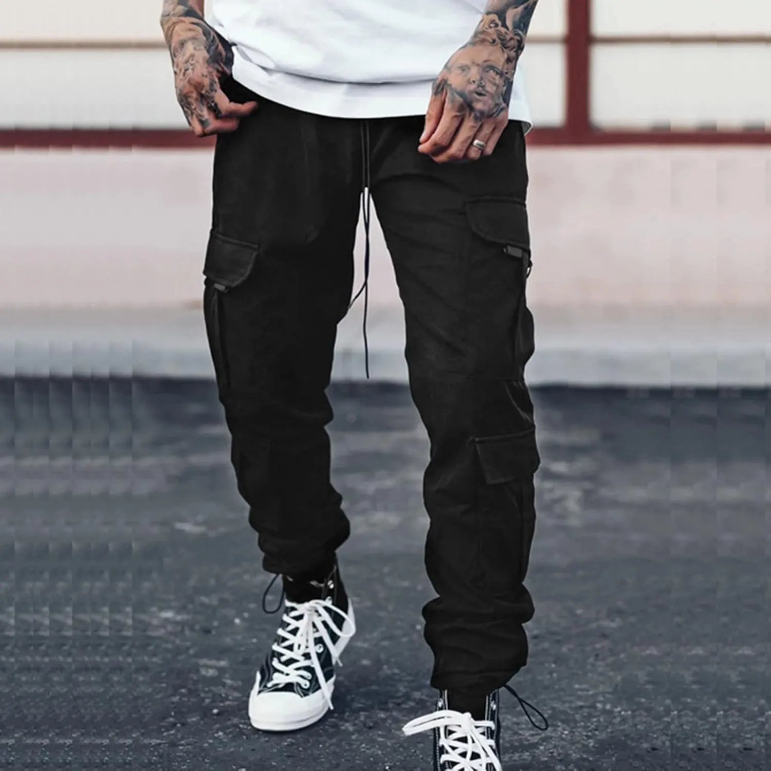 Mens Sweatpants with Pockets Joggers for Men Athletic Sweatpants for Workout Jogging Running Men's Fleece Jogger Pant