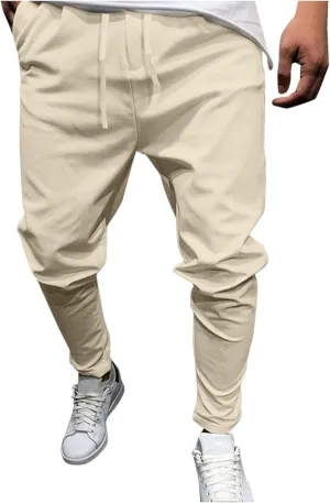 Mens Sweatpants with Pockets Pants Fitness Sports Trousers Men's Cargo Pants Big and Tall Men's Elastic Waist Work