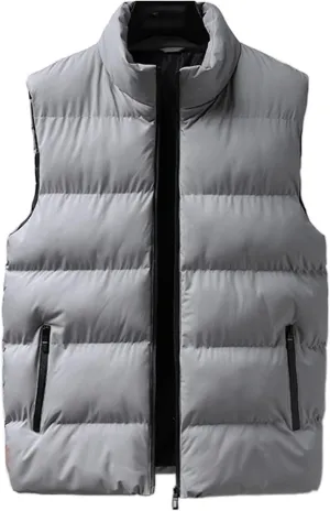Men's Vest Jacket Puffer Vest Casual Winter Warm Zipper Sleeveless Vest Jacket Coat Outwear Tops Vests, L-7XL