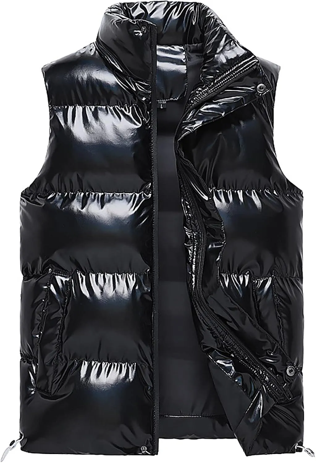 Men's Vest Jacket Puffer Vest Casual Winter Warm Zipper Sleeveless Vest Jacket Coat Outwear Tops Vests, L-7XL