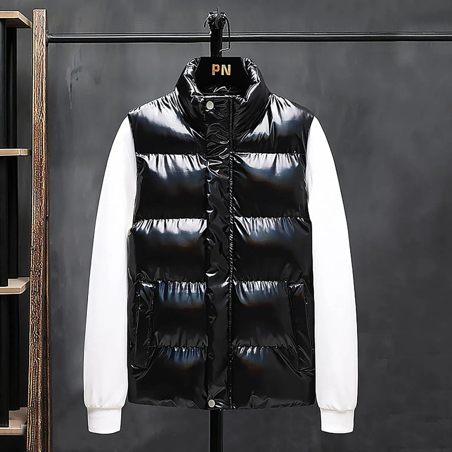 Men's Vest Jacket Puffer Vest Casual Winter Warm Zipper Sleeveless Vest Jacket Coat Outwear Tops Vests, L-7XL