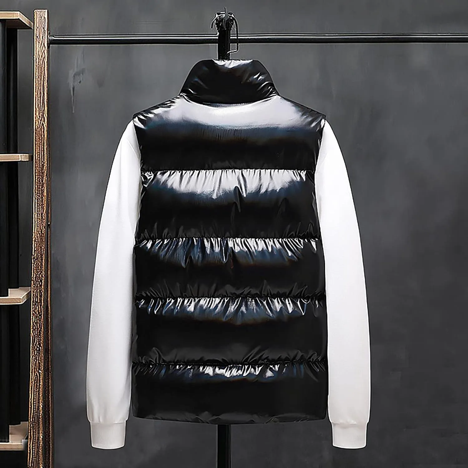 Men's Vest Jacket Puffer Vest Casual Winter Warm Zipper Sleeveless Vest Jacket Coat Outwear Tops Vests, L-7XL