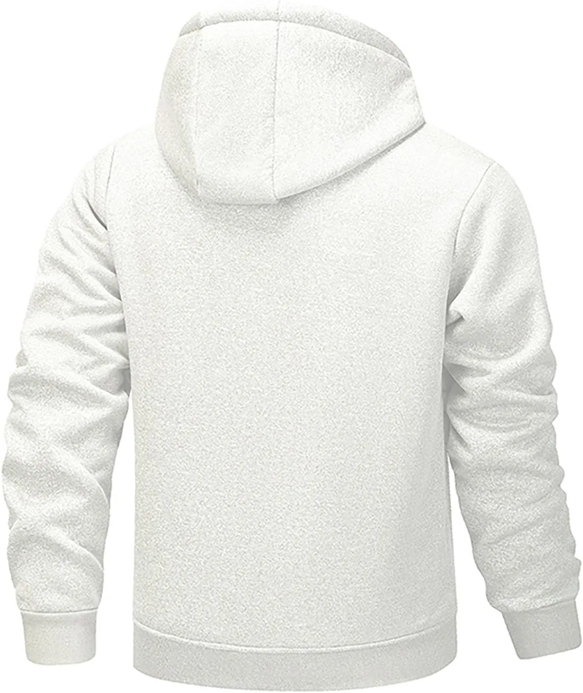 Mens Winter Fleece Hoodies Full Zip Jacket Warm Sherpa Lined Zipper Sweatshirt Outerwear Casual Thick Hoodie Jackets