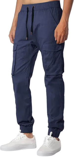 Mens Workout Cargo Sweatpants Drawstring Sports Jogger for Men Workout Sport Work Hiking Pants Men's Athletic Trouser