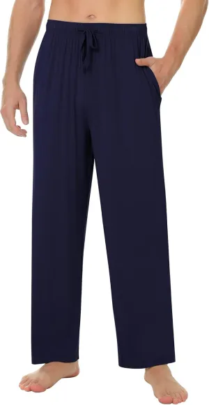 NACHILA Men's Pajama Pants-Viscose Made from Bamboo,Soft Sleep Bottoms Stretchy Sweatpants with Pockets