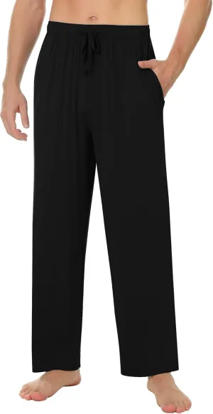 NACHILA Men's Pajama Pants-Viscose Made from Bamboo,Soft Sleep Bottoms Stretchy Sweatpants with Pockets