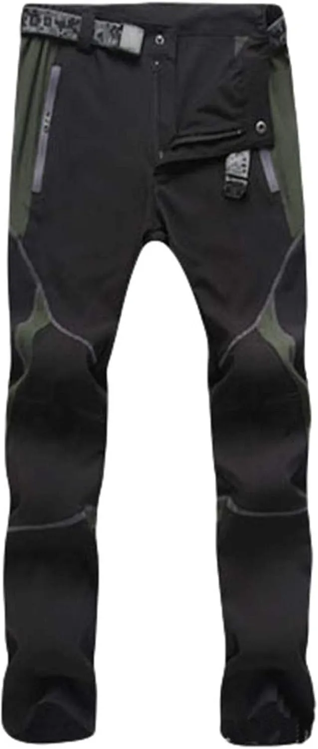Pants For Men Mens Waterproof Pants Splice Windproof Trousers Trendy Softshell Outdoor Hiking Trousers Cargo Pants