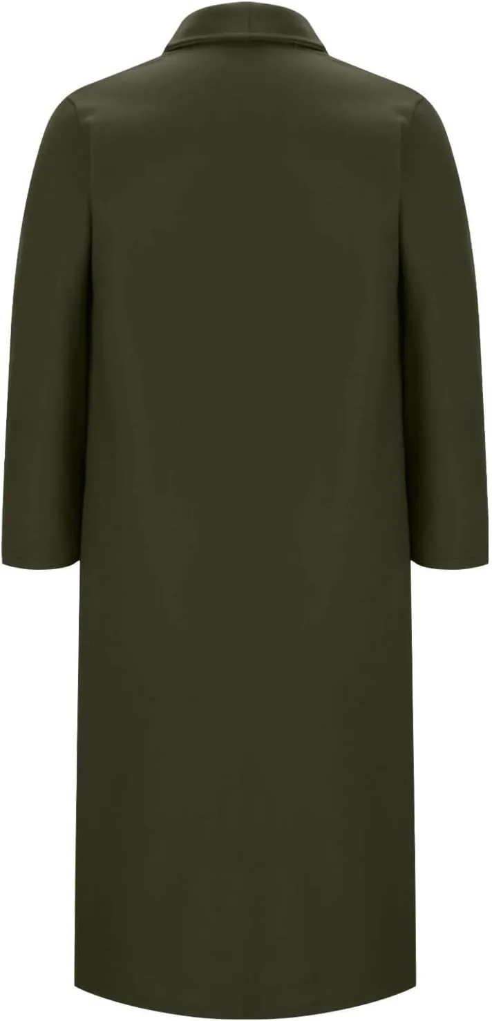 Pea Coats for Women Wool Pea Coat Fall Winter Knee Length Classic Elegant Trench Coat Thick Warm Open Front Overcoat