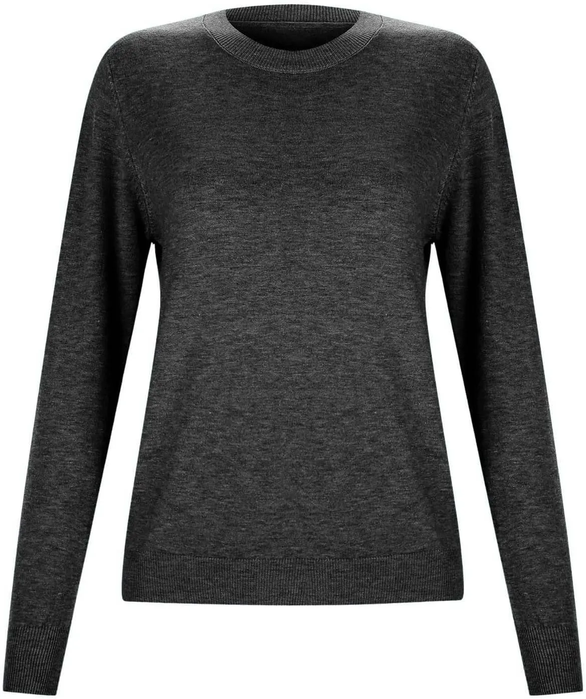 Pullover Sweaters for Women Solid Basic Long Sleeve Pullovers Top Crewneck Plus Size Sweater Chunky Sweater S-3XL