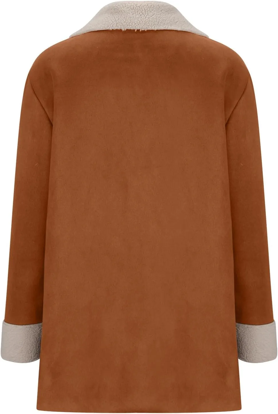 Sherpa Lined Jackets for Women Winter Suede Coats Long Trench Coat Single Breasted Overcoats Long Coats
