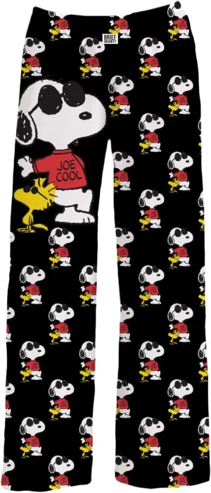 Snoopy Unisex Lounge Pajama Pants - Comfy, Loose-Fit, Ultra-Soft - Snoopy Joe Cool Sleep Bottoms