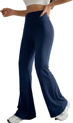 SOLY HUX Women's Flare Leggings High Waisted Sweatpants Bell Bottoms Bootcut Yoga Pants