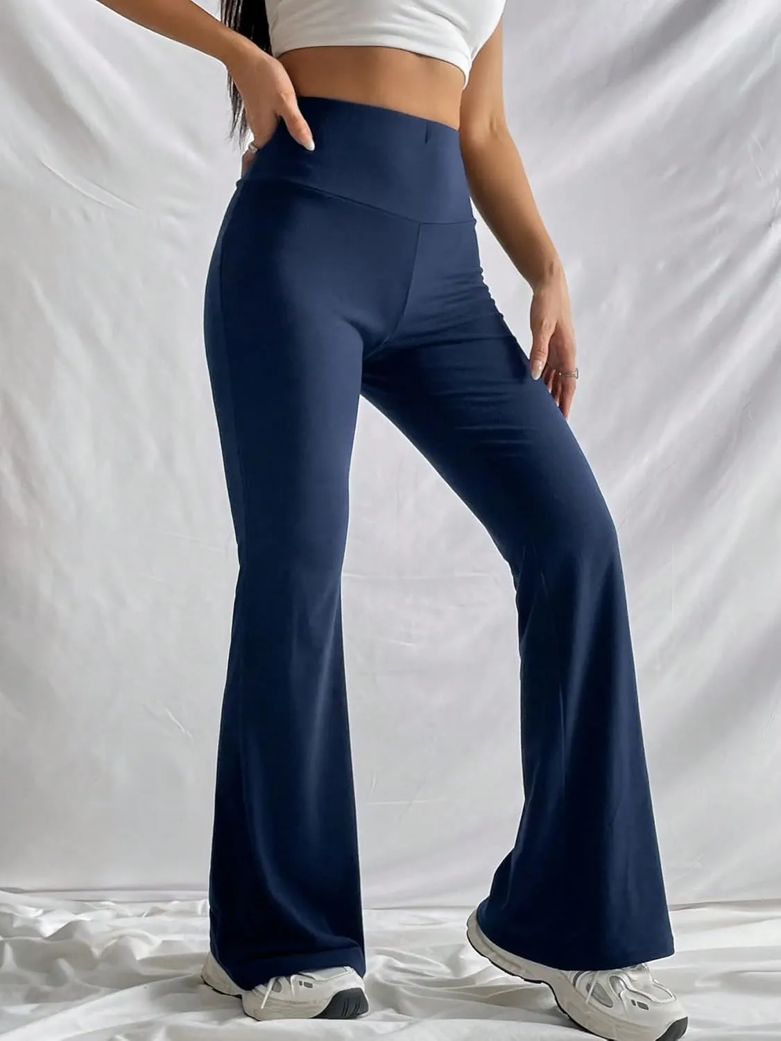 SOLY HUX Women's Flare Leggings High Waisted Sweatpants Bell Bottoms Bootcut Yoga Pants