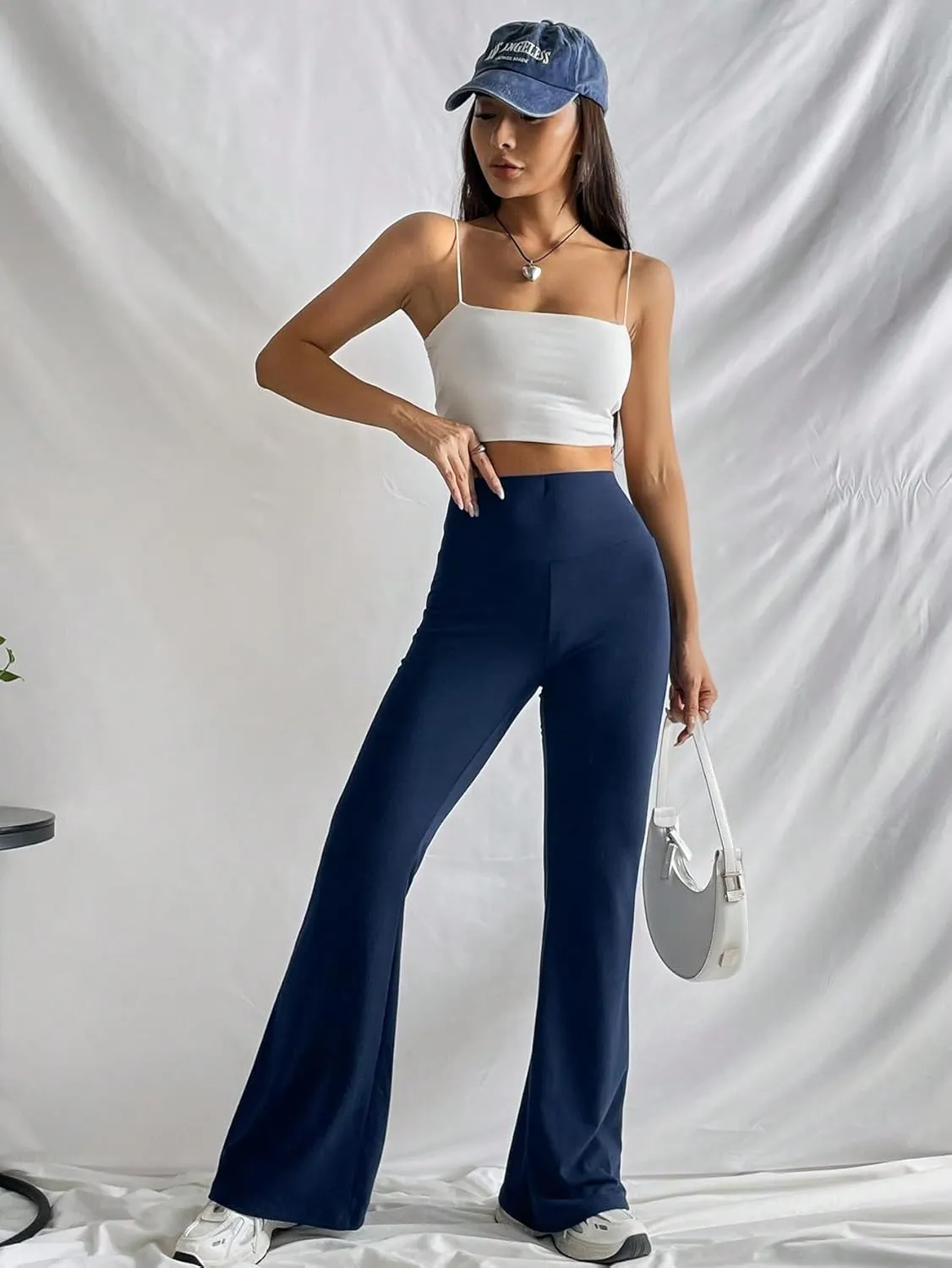 SOLY HUX Women's Flare Leggings High Waisted Sweatpants Bell Bottoms Bootcut Yoga Pants