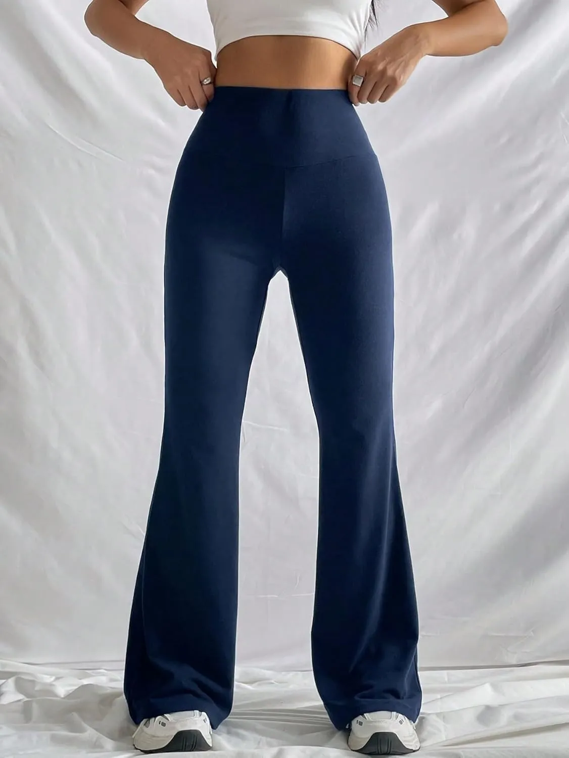 SOLY HUX Women's Flare Leggings High Waisted Sweatpants Bell Bottoms Bootcut Yoga Pants