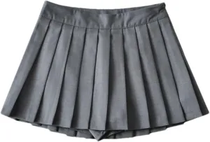 Summer Womens High Waist Skirts Sexy Mini Skirts Vintage Pleated Skirt Tennis Skirts Short White Black