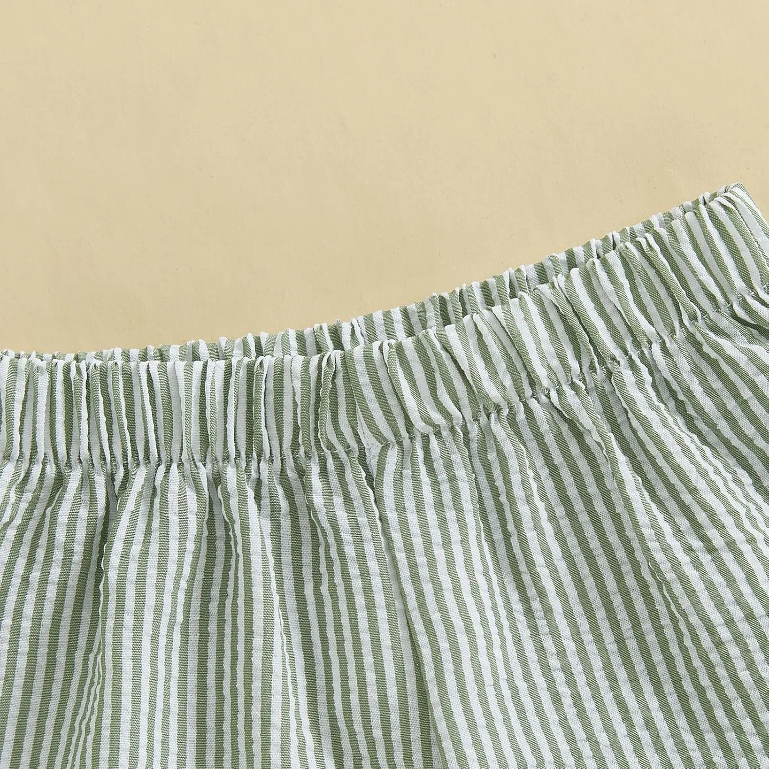 Toddler Baby Boy Girl Shorts Summer Casual Elastic Waist Striped Shorts Pants Boxer Bottoms