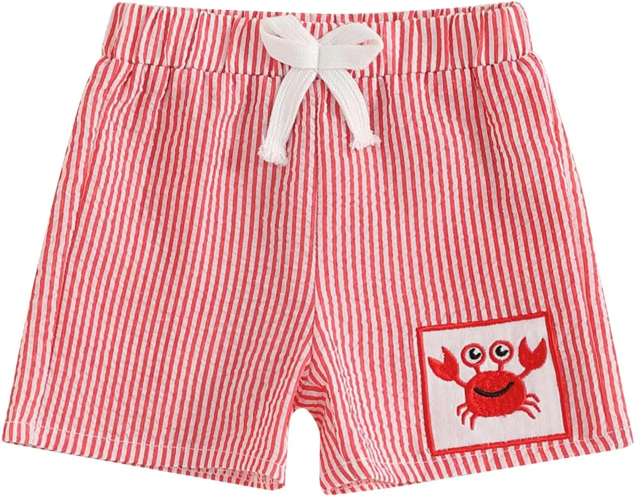Toddler Baby Boy Girl Shorts Summer Casual Elastic Waist Striped Shorts Pants Boxer Bottoms
